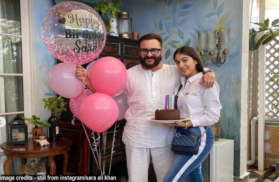 Sara Ali Khan wishes Saif Ali Khan on his birthday with an adorable photo